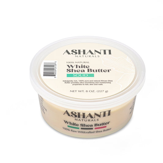 ASHANTI NATURALS 100% White Shea Butter - Solid