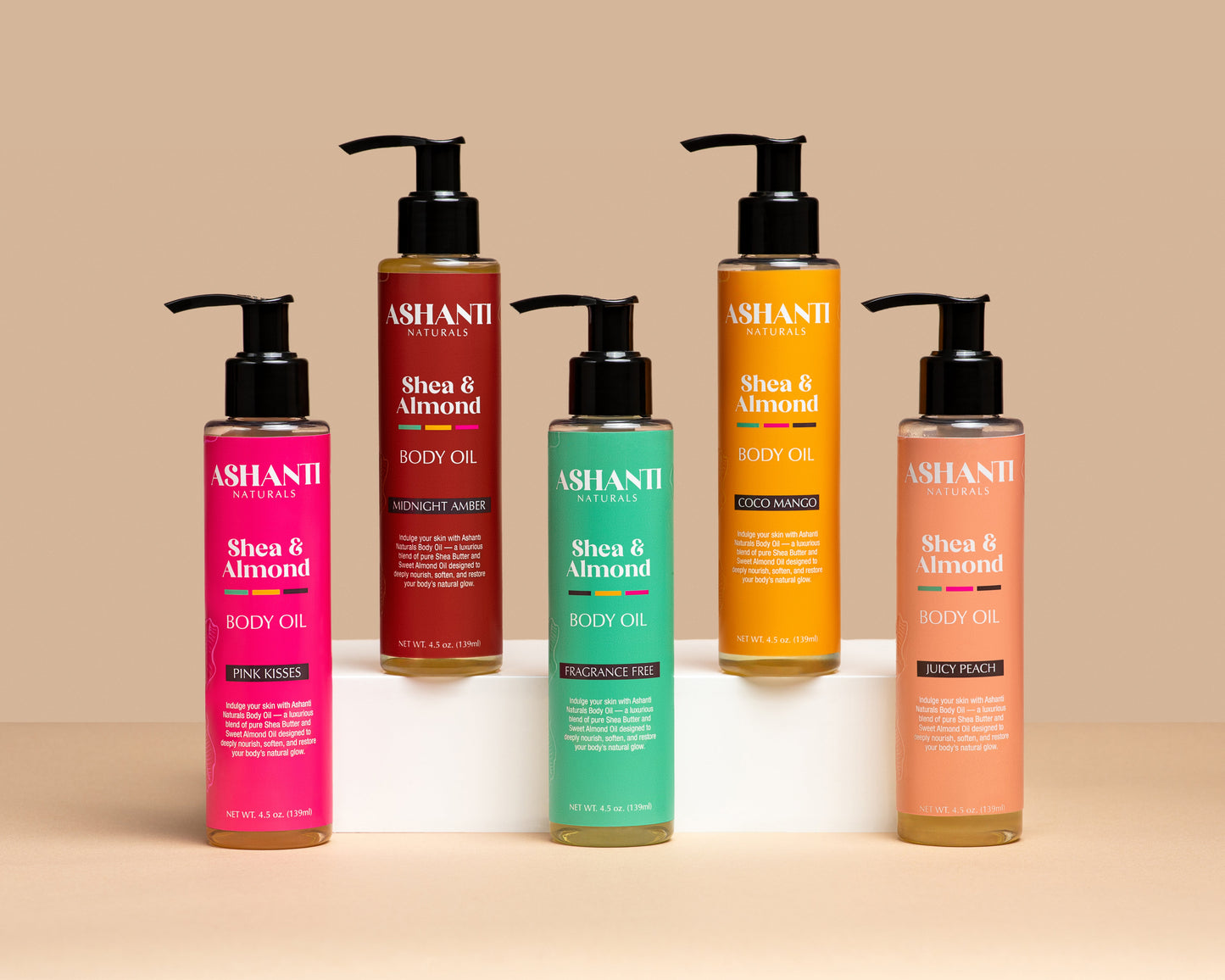 ASHANTI NATURALS Shea & Almond Body Oil - Midnight Amber