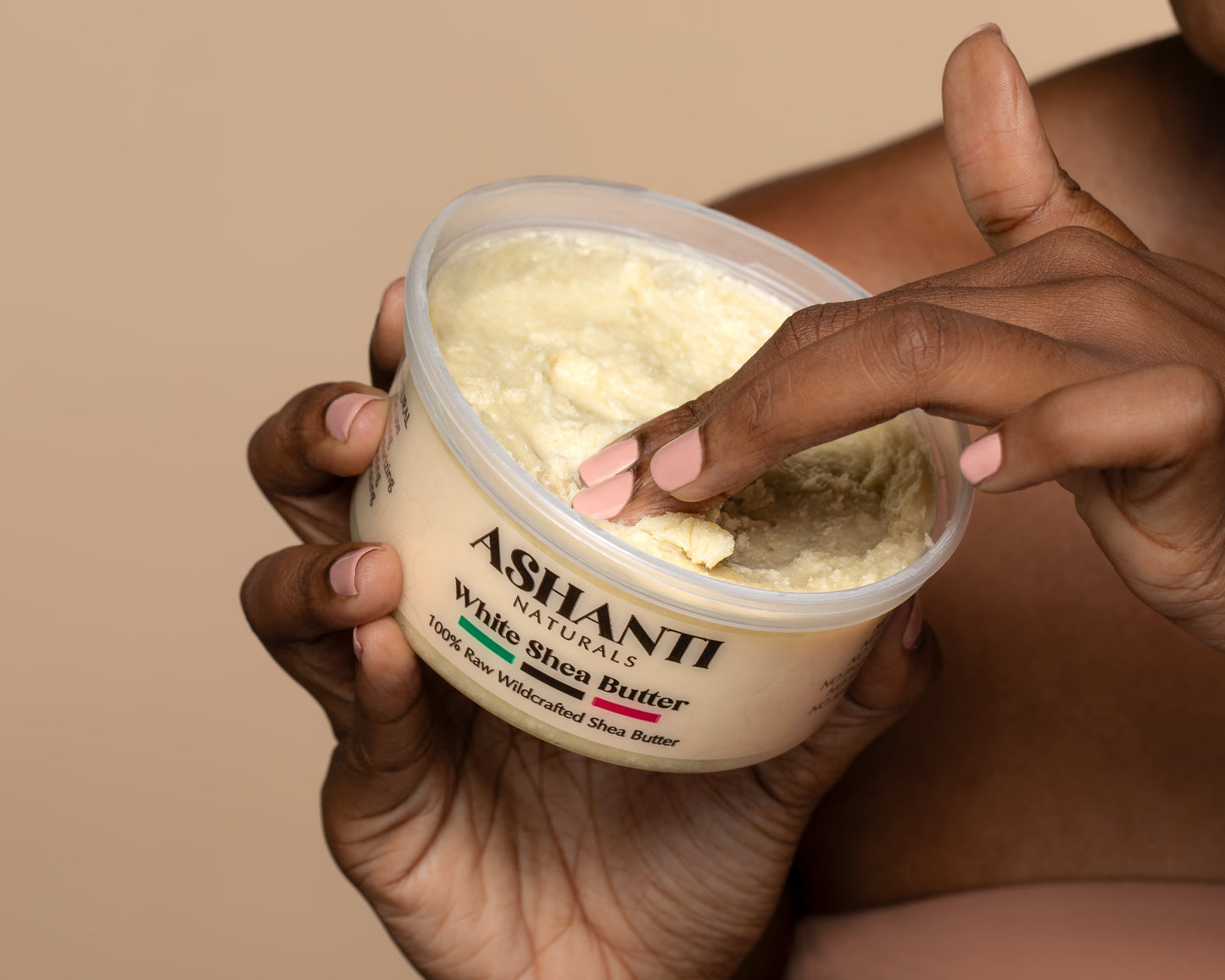 ASHANTI NATURALS 100% White Shea Butter - Solid