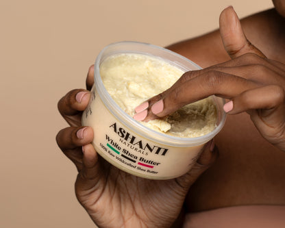ASHANTI NATURALS 100% White Shea Butter - Solid