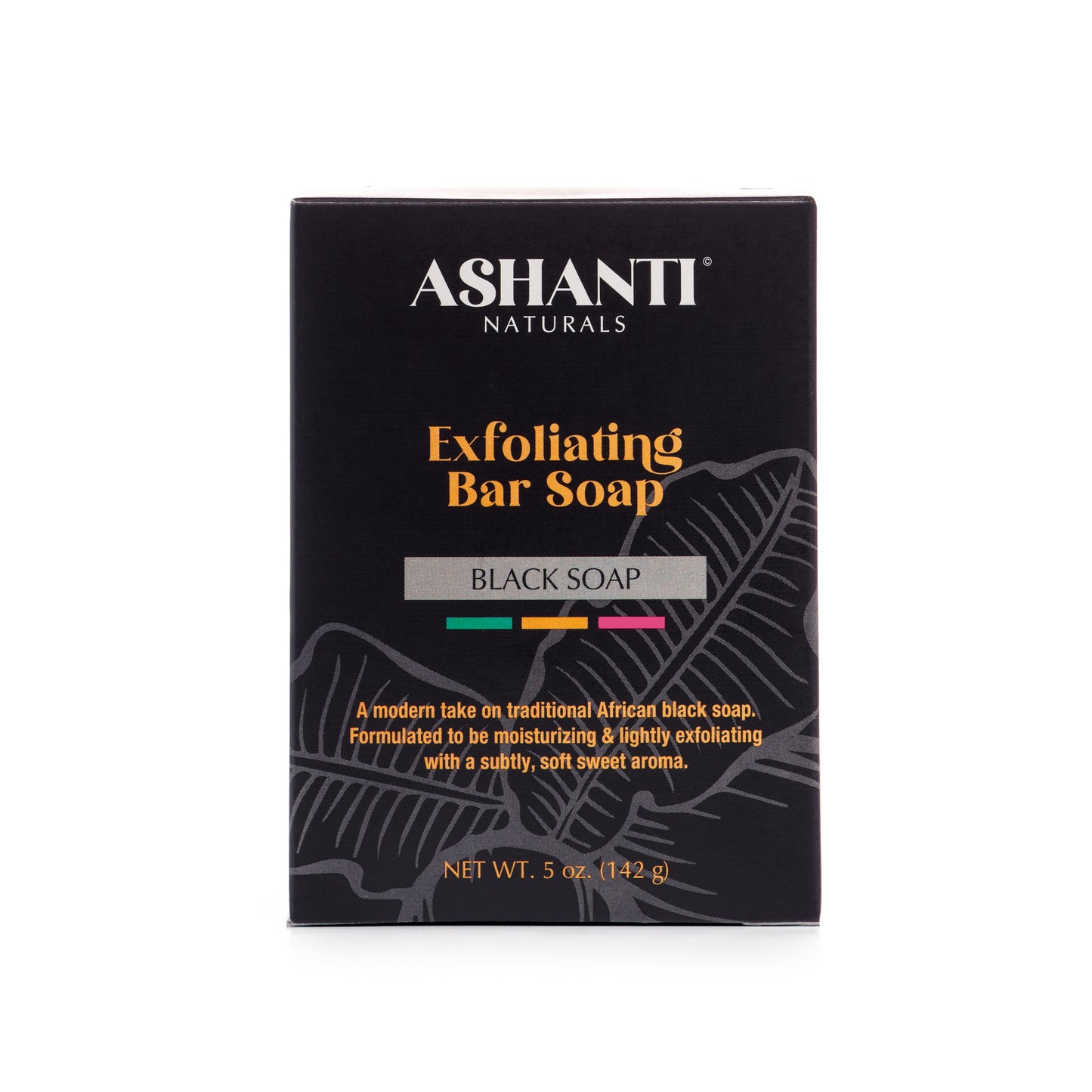 ASHANTI NATURALS Exfoliating Black Soap Bar