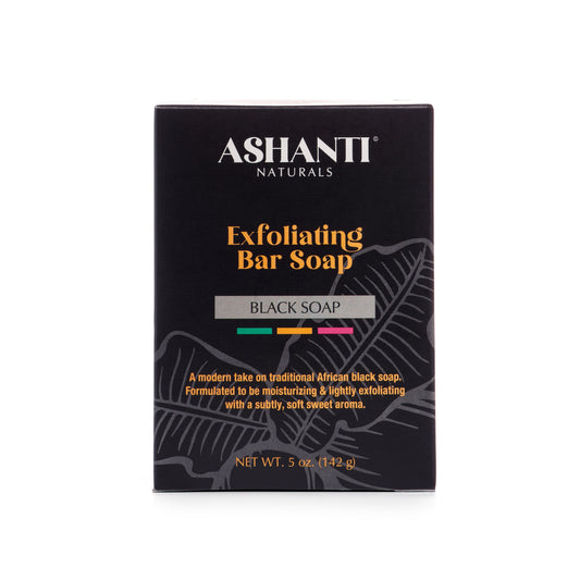 ASHANTI NATURALS Exfoliating Black Soap Bar