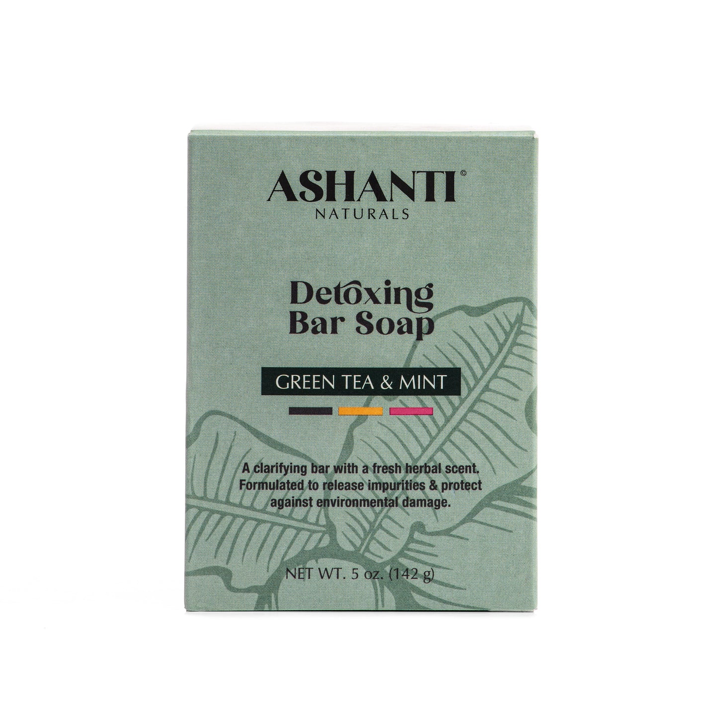 ASHANTI NATURALS Detoxing Green Tea & Mint Soap Bar